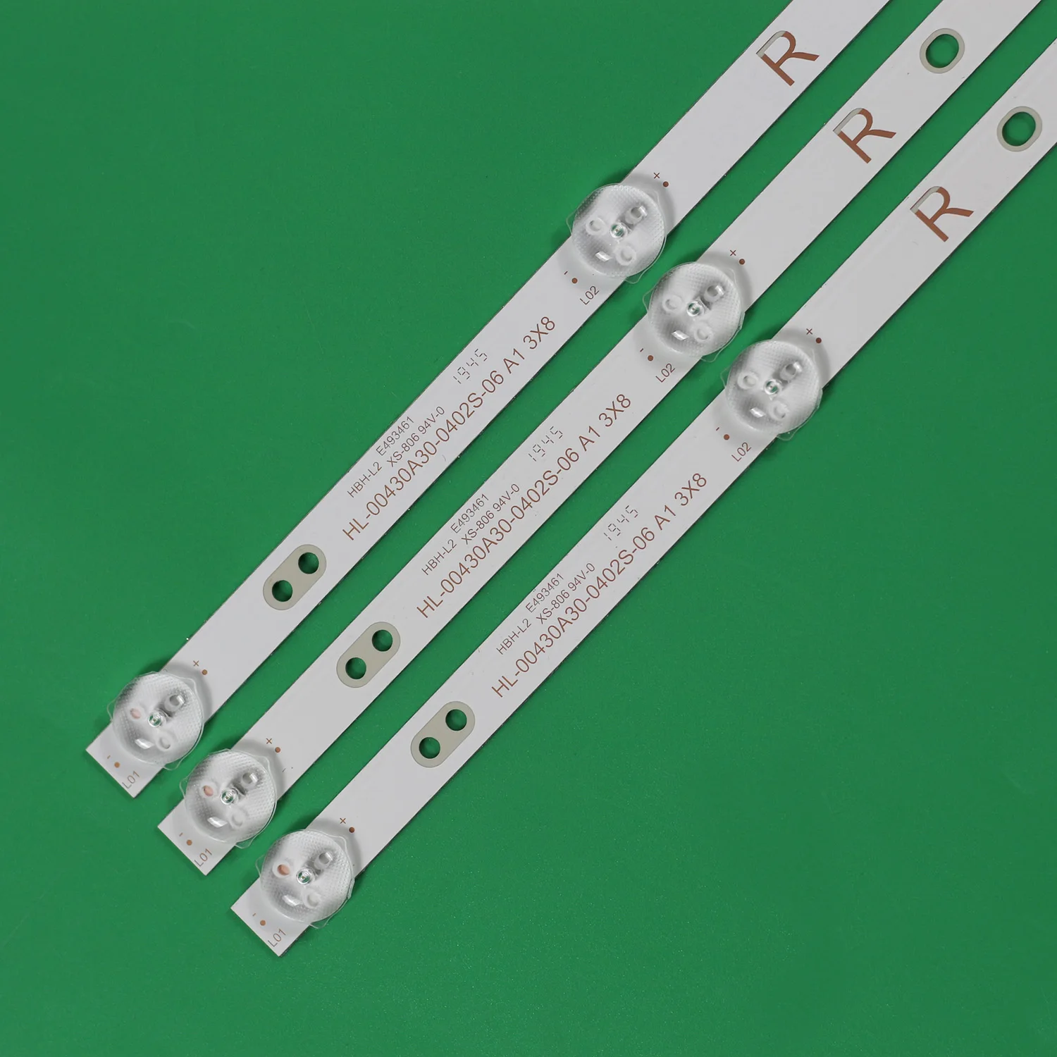 3pcs LED backlight strip para 43 "TV Starwind LED43SA300 MS-L3300 V3 PA-43TDSA MS-L2392 V2 SST-4350C SJ.CX.D4300402-3030ES-M
