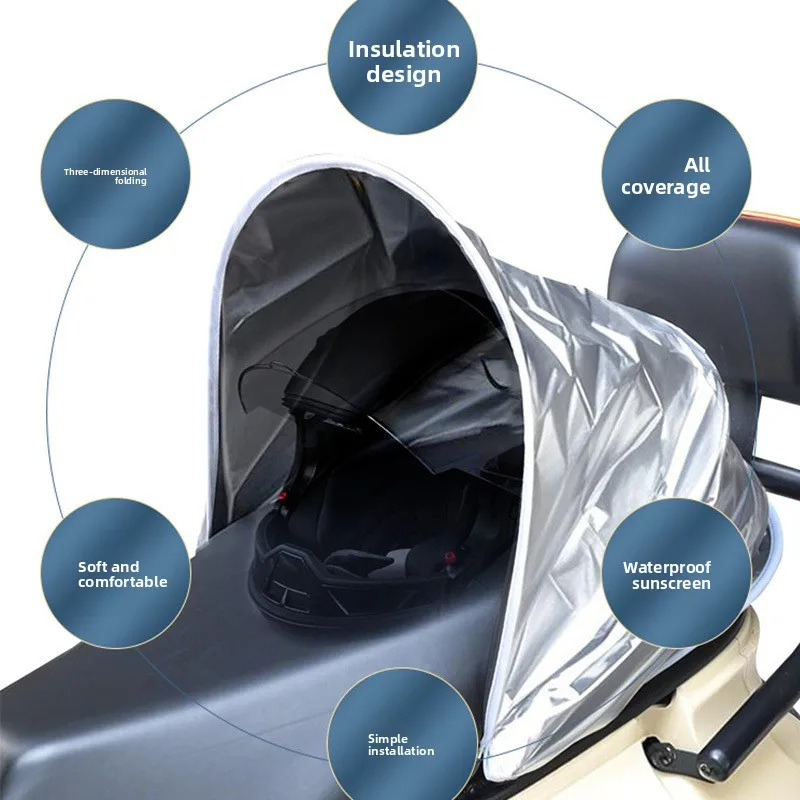 

Electric Car Heat-insulated Seat Cover, Summer Sun Protection, Waterproof Seat Cushion Cover, Scooter Battery Seat Cover