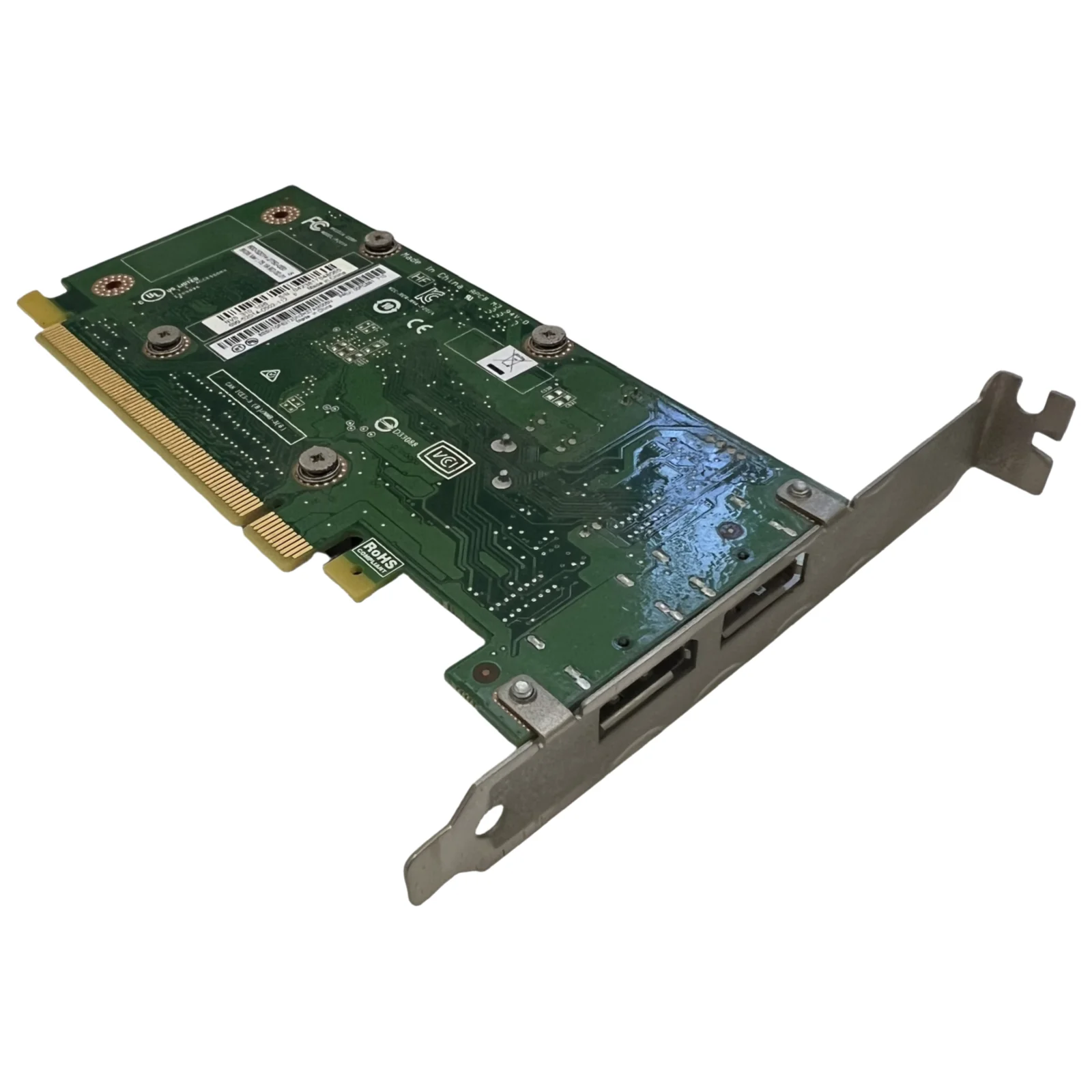 بطاقة الرسومات الأصلية المستخدمة لـ NVIDIA Quadro NVS 310 1GB GDDR3 PCIe x16 DisplayPort Dual DP موصلات 100% تم اختبارها سريعًا