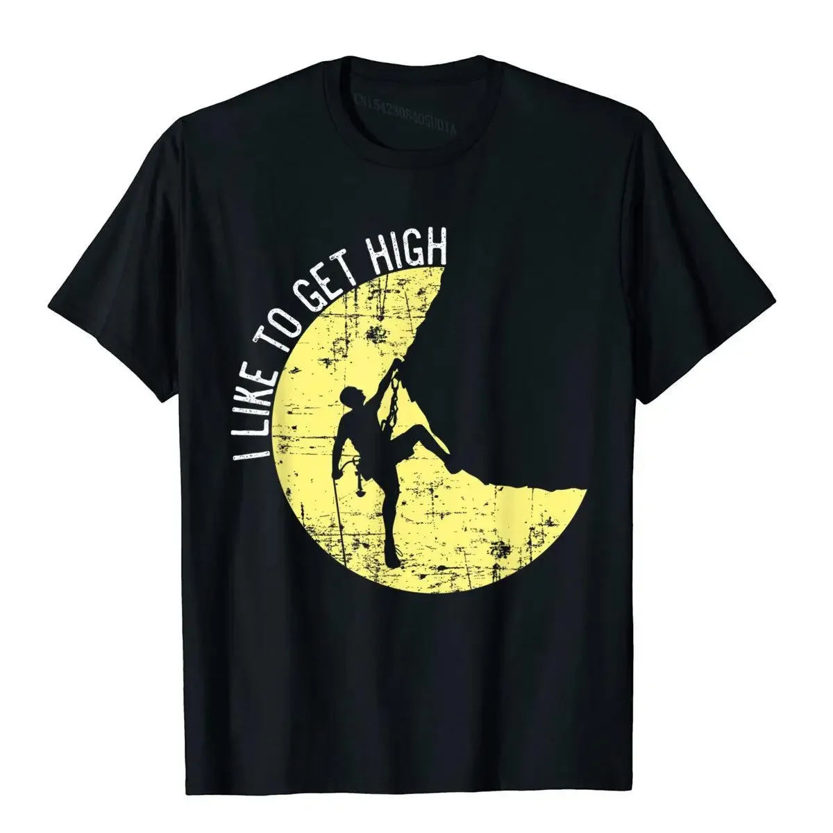 

I Like To Get High Shirt Rock Mountain Climbing Gift T Shirt Tees New Design Cotton Casual Beach Men Harajuku Camisas