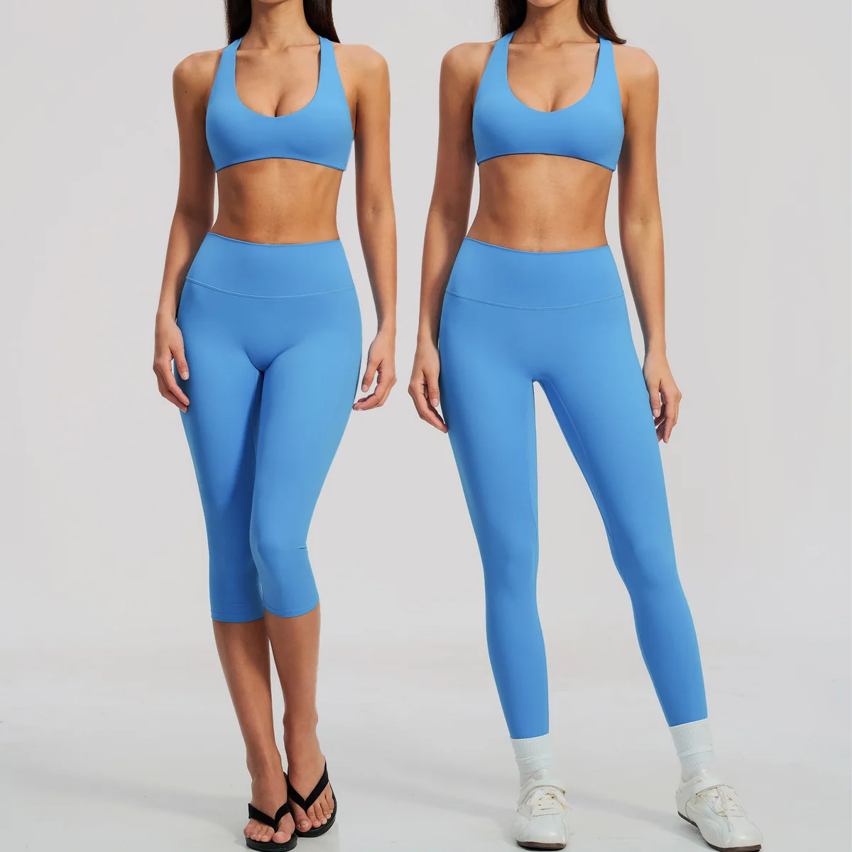 Yoga Sets 2PCS Women's Tracksuit Fitness Suit Sportswear Workout Sports Bra High Waist Leggings Gym Clothing Push Up Sports Suit