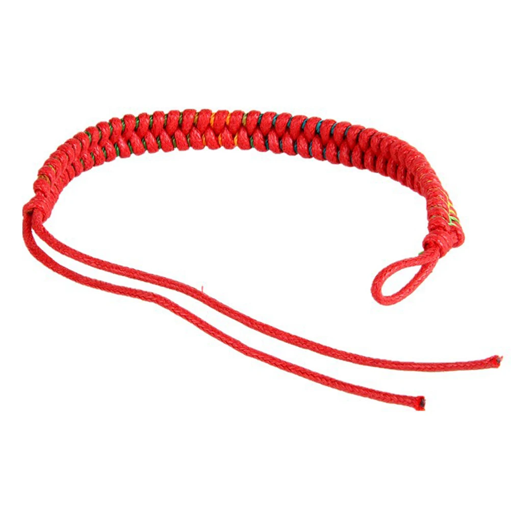 

4pcs Colorful Wax Cord Bracelets Handmade Hand Knitting Wrist Bands For Women Girls Lightweight Durable Creative Bangle Set