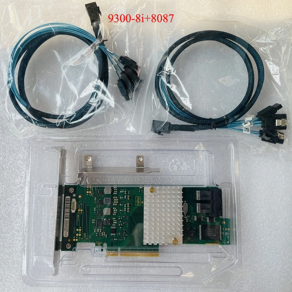 

Fujitsu LSI SAS3008 9300-8i HBA Controller 12Gbps IT Mode ZFS TrueNAS+8643 cable