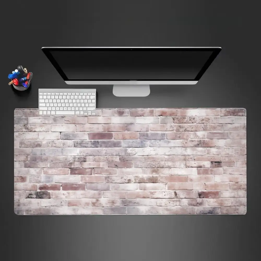 Alas Mouse Gaya Downy Alas Meja Permainan Kantor Komputer Besar XXL Alas Mouse Keyboard Gaming Karet Antiselip Bantalan Meja Panjang