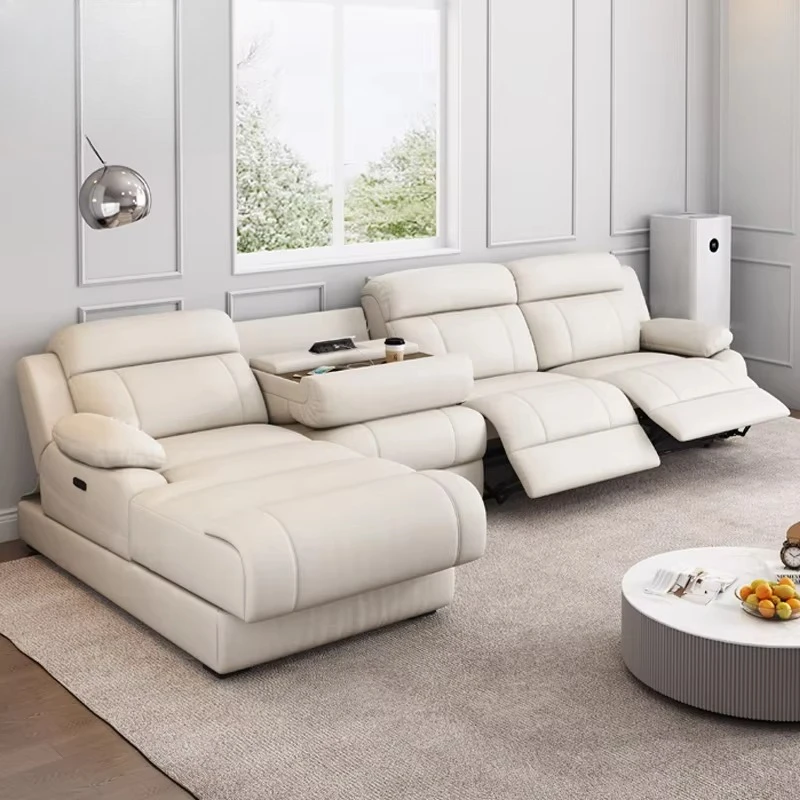 

Technology Fabric Sofa Electric Function Sofa Living Room with Massage Modern Light Luxury Space Capsule Sofa
