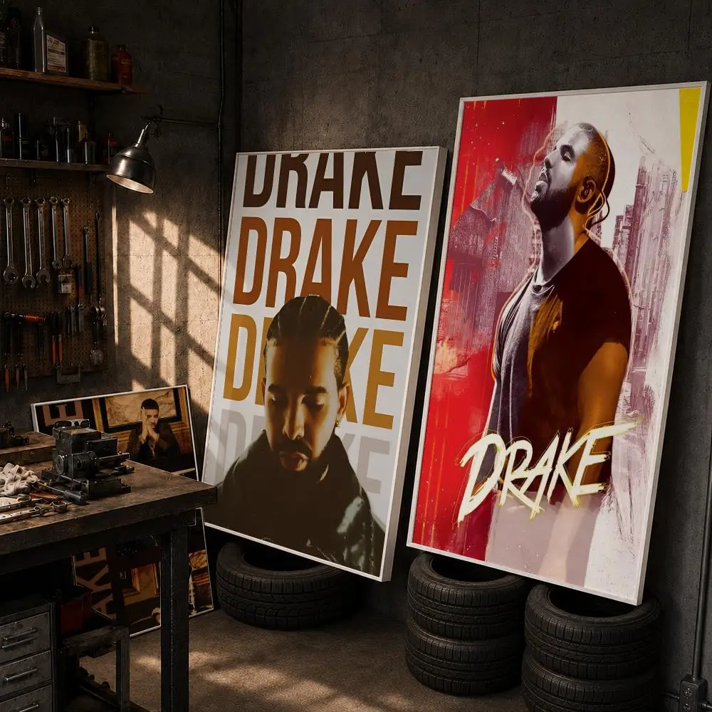 Rap Star d-Drake Poster HD Wall Art Home Decor Waterproof Print Bedroom Garage Party Gift