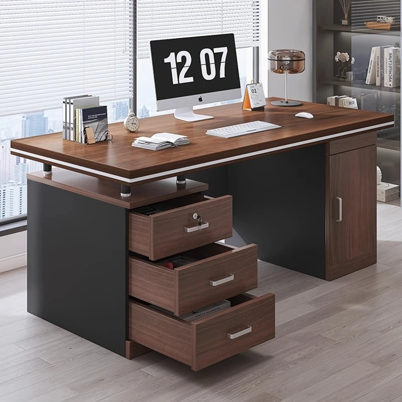 

Standing Luxury Office Desk Bedroom Reception Design Drawers Office Desk Unique Storage Escritorios De Oficina Home Accessories