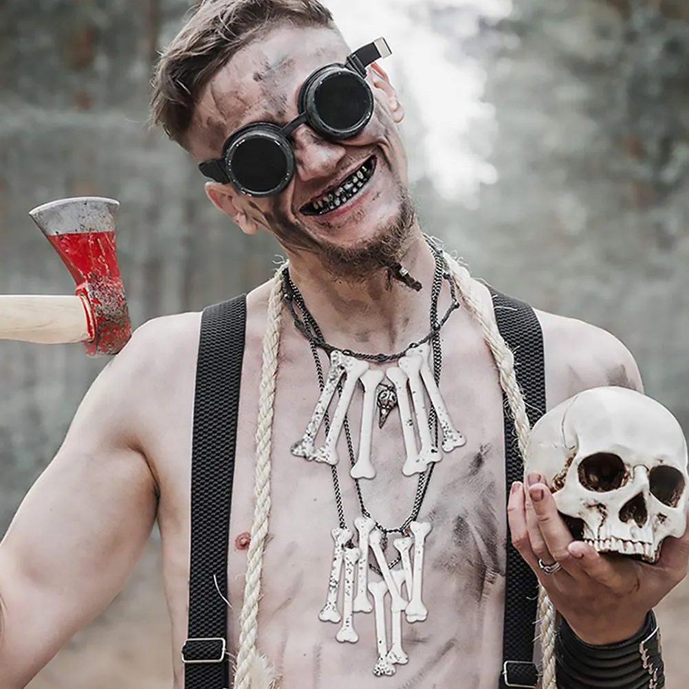 

Набор из 30 реалистичных пластиковых муляжей человеческих костей для декора на Хэллоуин, мини-набор костей для украшения стола на вечеринке, декора комнаты ужасов, косплея, образа первобытного человека