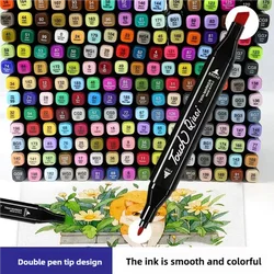 120 Colors Touch Double Headed Oily Art Marker Set for Draw Sketching Oily Tip Based Markers Graffiti Manga School Art Supplies