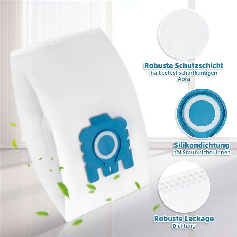 16Pcs Vacuum Cleaner Bags For  Vacuum Cleaner Hyclean 3D GN With 5Motors & 5Exhaust Filters Replaces 12281680-Best Selling