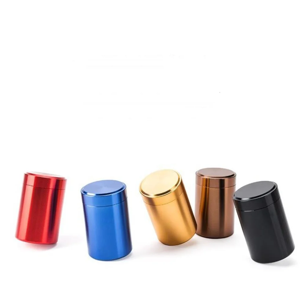 

Metal Sealed Tea Storage Jars Portable Travel Spices Candy Berry Mini Can Herb Food Jar Small Seal Pot Container Cans