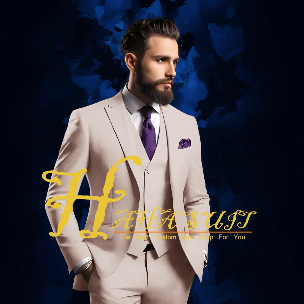 Costumes pour hommes pour marié 3 pièces smoking de marié de mariage coupe ajustée 2025 veste de cos