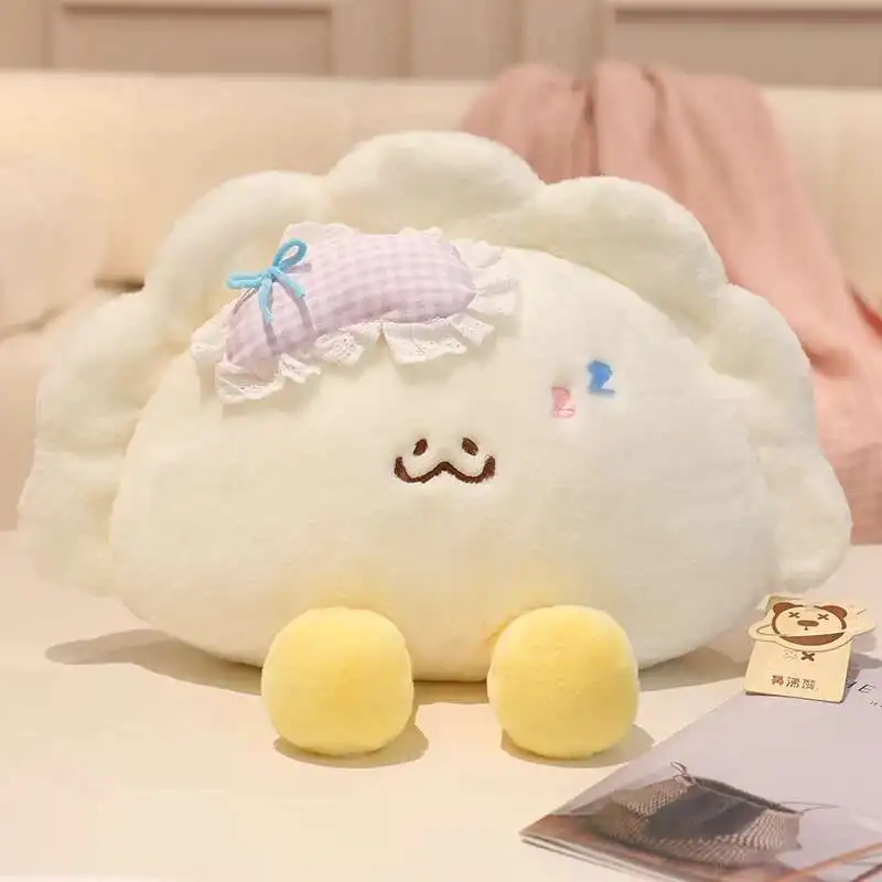 Almohada de felpa con bola de masa de 28/40CM, cojín de sofá relleno de comida suave, juguetes, almohada cómoda para dormir, muñeca