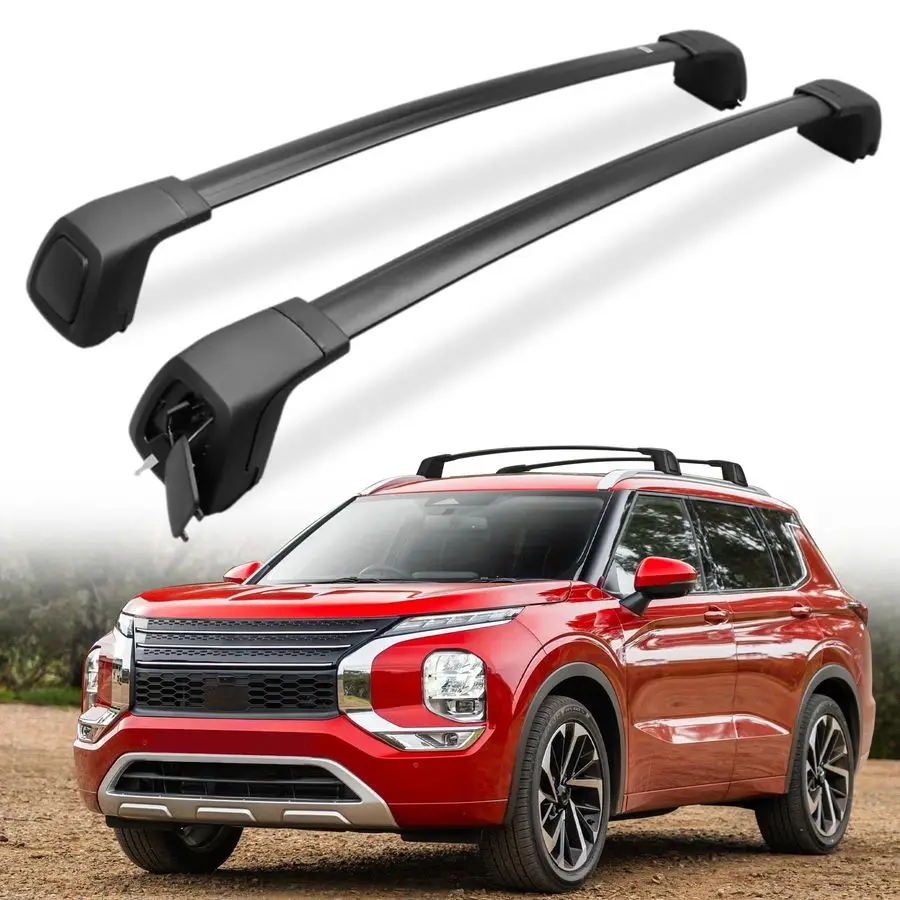 قضبان متقاطعة مناسبة لميتسوبيشي أوتلاندر 20222025 أمبير أوتلاندر PHEV 20232025 رف سقف من الألومنيوم قضبان متقاطعة ملحقات حامل البضائع