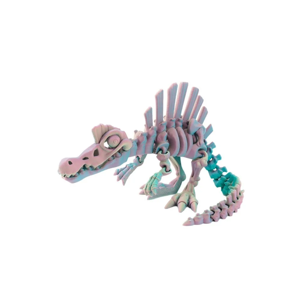 ثلاثية الأبعاد مطبوعة ديناصور المنقولة Echinosaurus تمثال التنين العظام نموذج سطح المكتب الحرفية زخرفة الإبداعية الجدة هدايا للأطفال