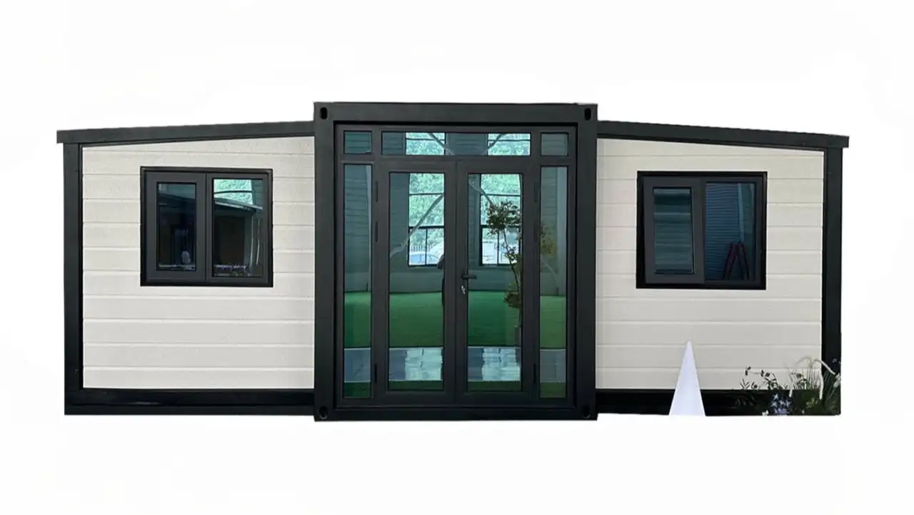 20ft/40ft Steel Folding Container House Prefabricated Portable Luxury Villa Breathable 50/75mm Sandwich Panels Modern Design