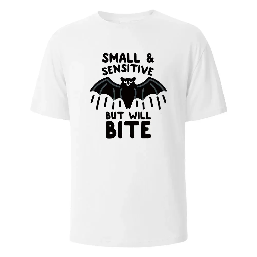 

Small Sensitive Print t shirts 100% Cotton Summer Tees For Men Women Oversize Casual Tops t shirts