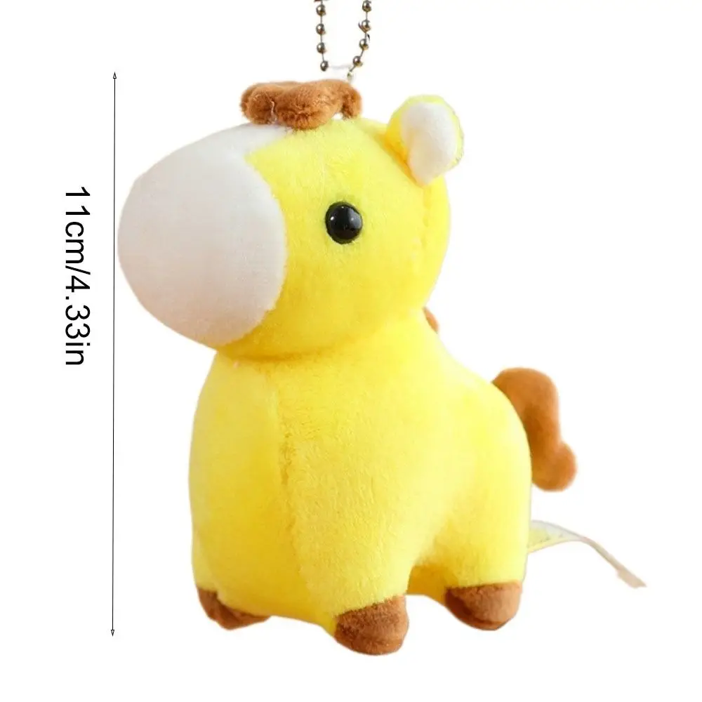 Cartoon Pony Pendant Animal Steed Chinese New Year Gift Stuffed Chinese Style Horse Keychain Birthday Gift