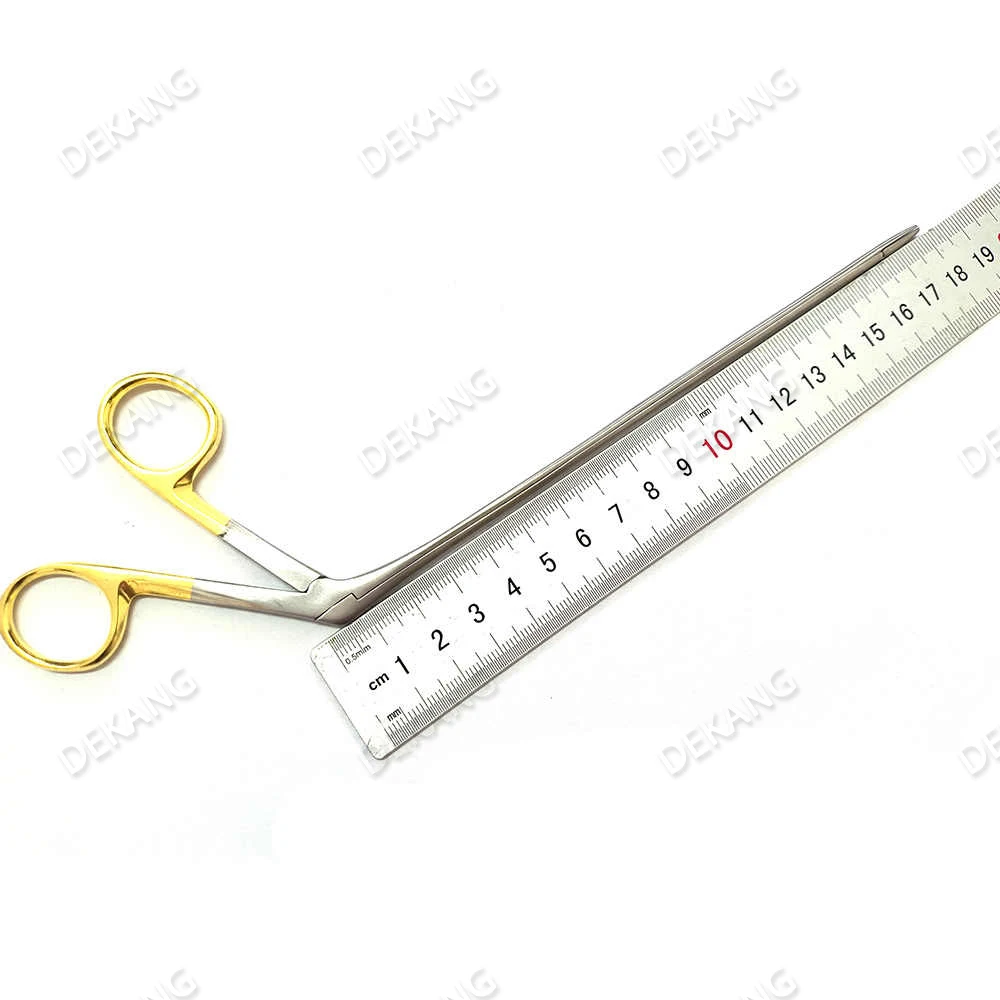 Micro Nucleus Forceps - 18Cm Gold-Handled Handheld Grasping Forceps