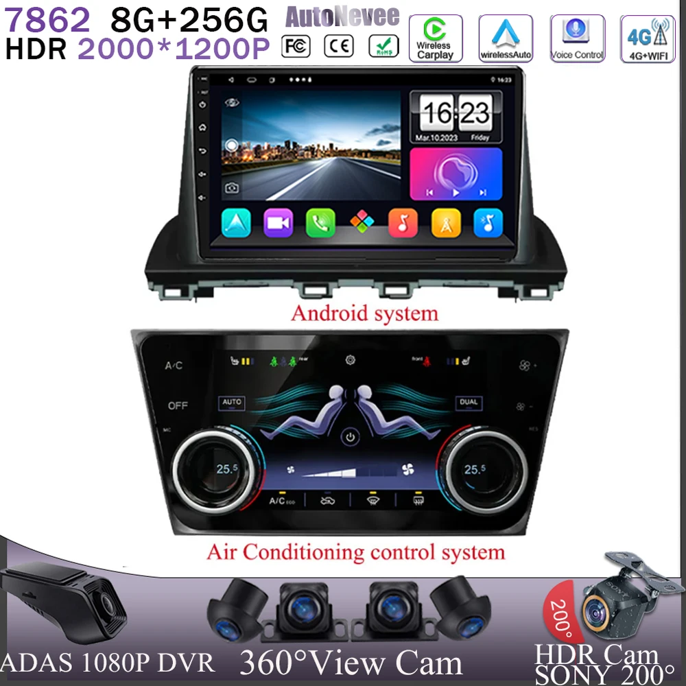 

For Mazda 3 Axela 2014-2019 Mazda CX-4 CX4 2016-2018 Android Car Radio Multimedia Player Navigation GPS Head Unit Stereo No 2Din