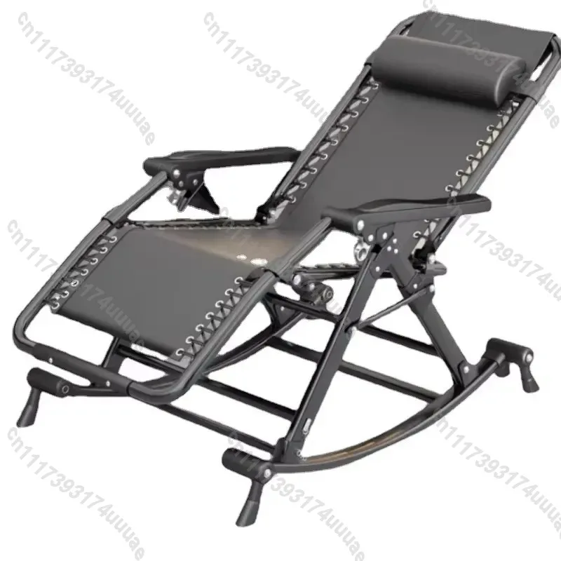 Enhanced Comfort Rocking Chair - Nap-Ready Folding Backrest Seat Breezy Rattan Craft Chair Ideal Balcony Relaxation Furniture