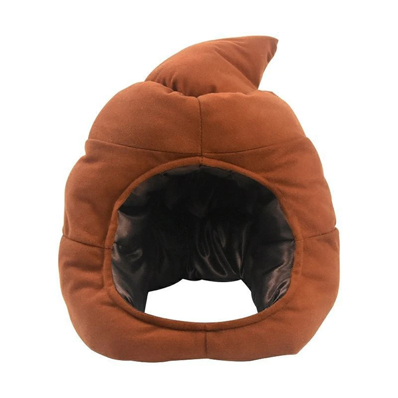 Chapeau en peluche en forme de merde, jouet en peluche, faux caca drôle, équipement de sauna complet, casquette ち, cadeau de fête cosplay, accessoires photo, créatif et mignon