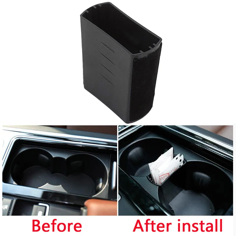 สำหรับ F-Pace F PACE F X761 2017 XFL 2017แต่งรถที่วางถ้วยกล่องเก็บของในบ้านอุปกรณ์เสริมถาด