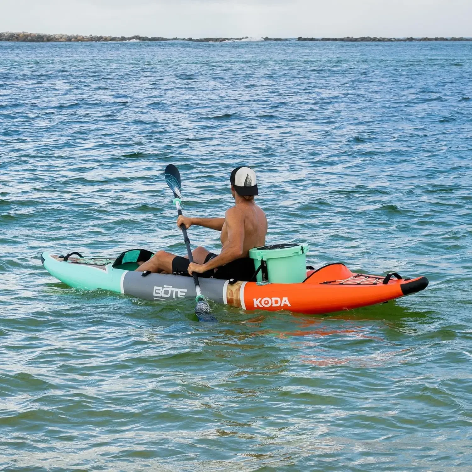 BOTE Koda Aero Inflatable Kayak Packable for Single Rider Adults Kids Family Friendly Blow Up Fishing MAGNEPod Compatible, Multiple Sizes