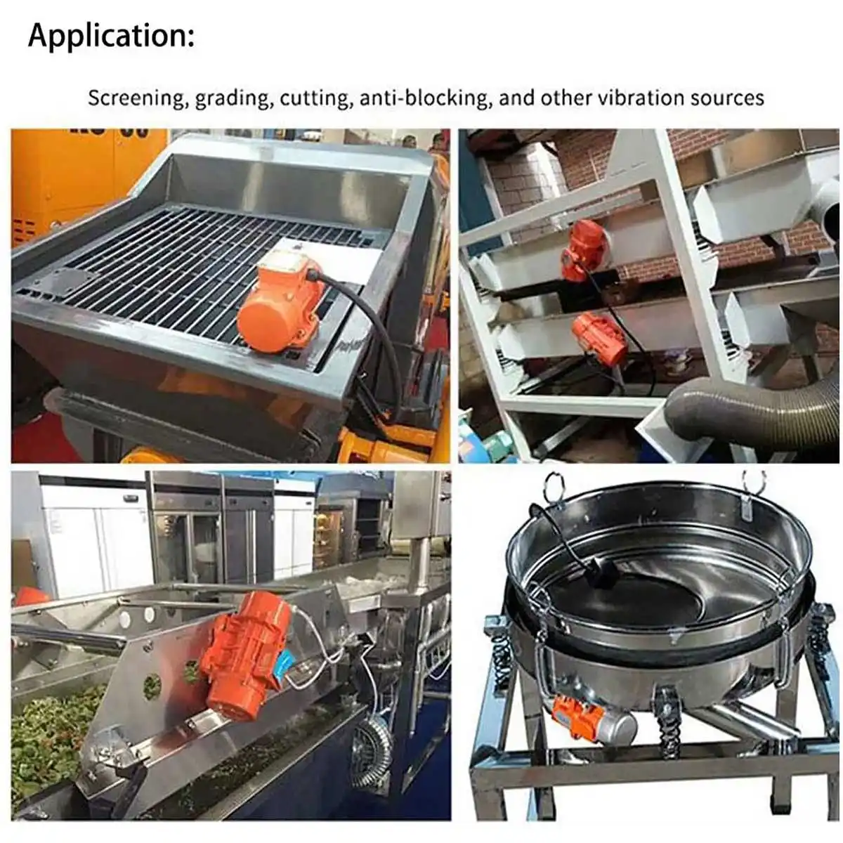 60W 220V Vibrating Motor Adjustable Speed for Feeding Machine, Shotcrete Machine, Washing Machine + Motor Speed Controller new