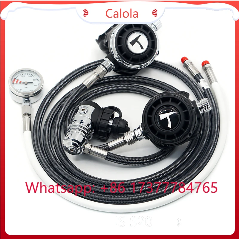 

Premium Colored Long Short Hose Sidemount Diving Regulator For Underwater Diving