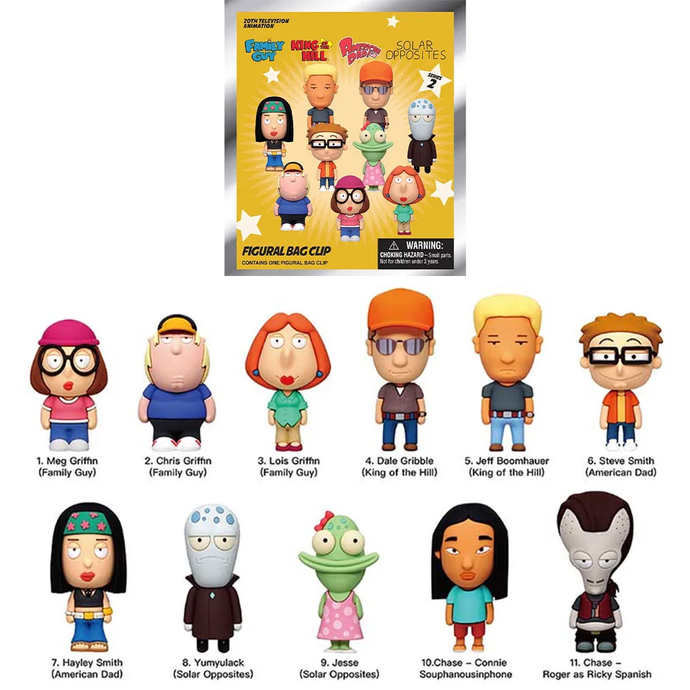 Fox Adult Animation Offiziell lizenzierter Blindbox-Schlüsselanhänger Meg Griffin Chris Griffin Lois Griffin Geschenküberraschung 1 Stück Disney