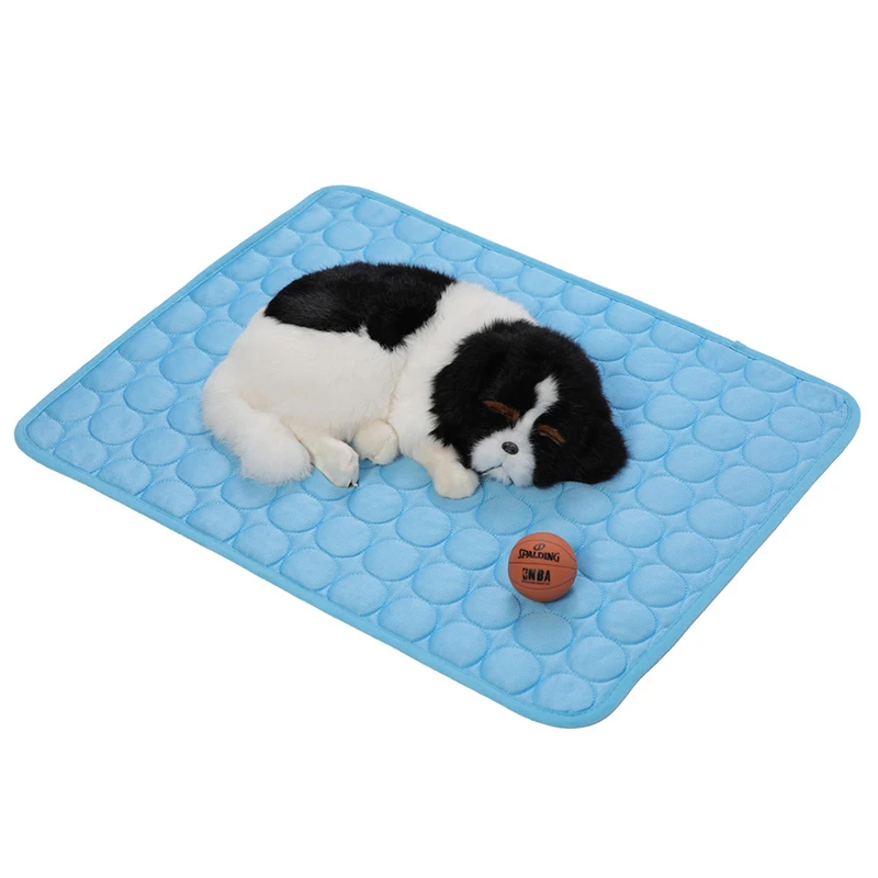 Pet Cooling Mat Dog Cat Sleeping Pad Cool Ice Silk Moisture-proof Mattress Cushion Summer Small Animal Cold  bed