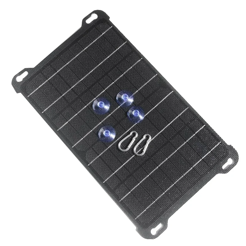 15W 5V/18V Solar Panel Polysilicon Panels Outdoor Solar Battery Charger Type-C USB DC Output for Mobile Phone Chargers A