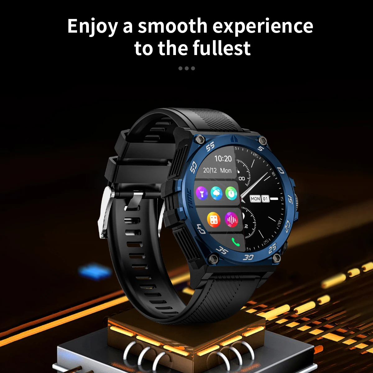 Rainbuvvy LC18 Local Music TWS Smartwatch Thickened And Enlarged 400mAh Battery Long Endurance 1.53 