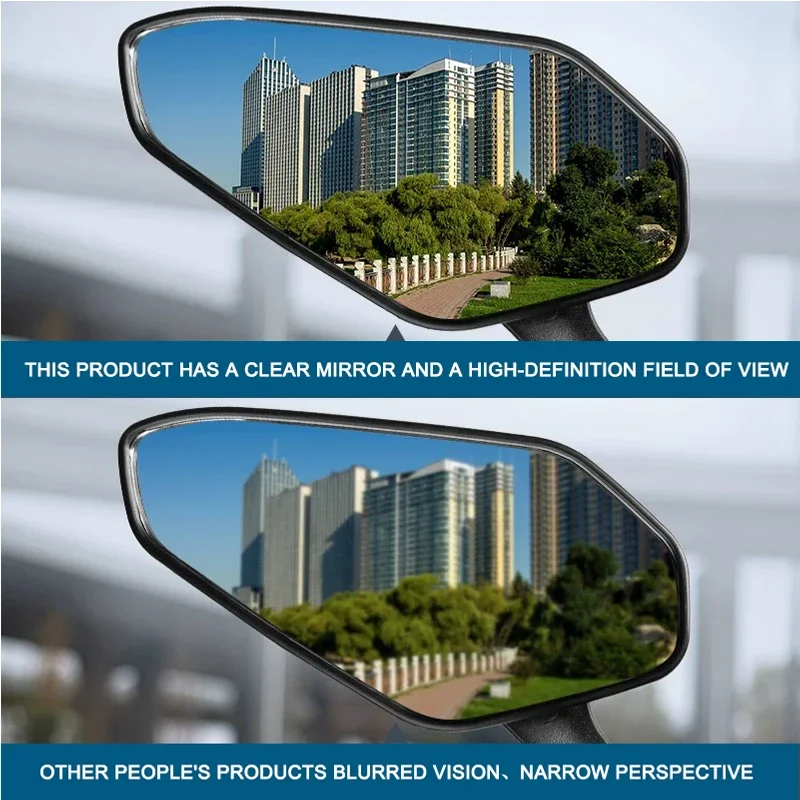 ل CFMOTO 400NK 650NK 400GT 650TR-G 650MT CF500 CF600 X5 ECE CCC معتمد ألياف الكربون دراجة نارية قابل للتعديل مرآة الرؤية الخلفية