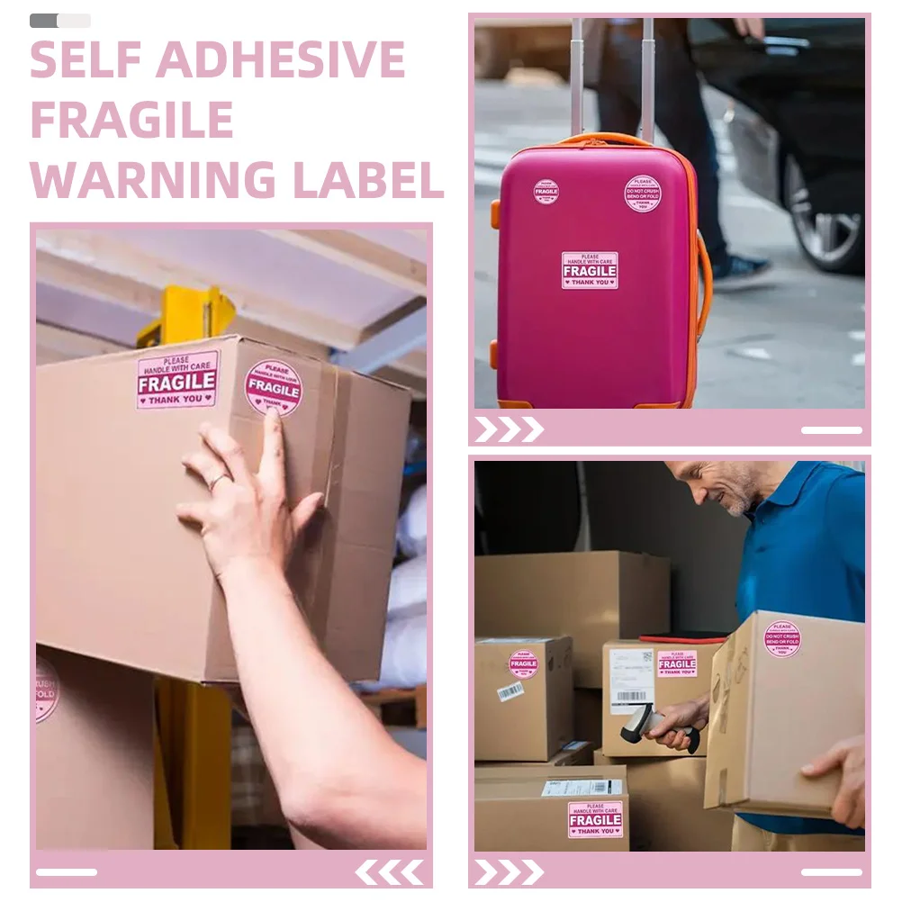 50 Sheets Transportation Warning Label Number Labels Stickers Package Packing for Moving Boxes Adhesive Automatic