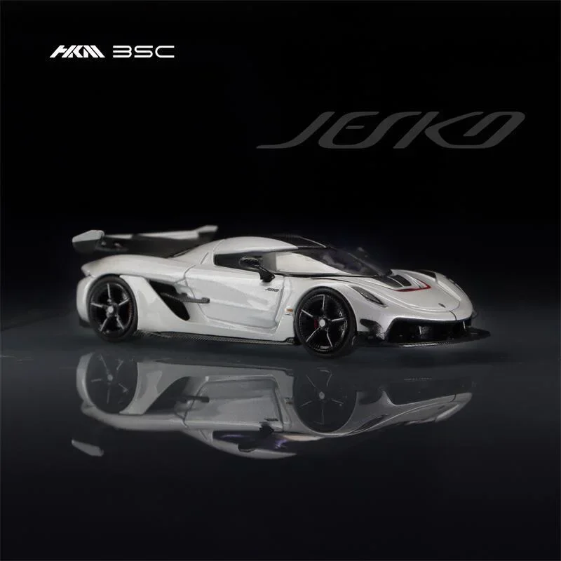 HKM & BSC 1:64 Jesko Pearl White limited400 Diecast Model Car