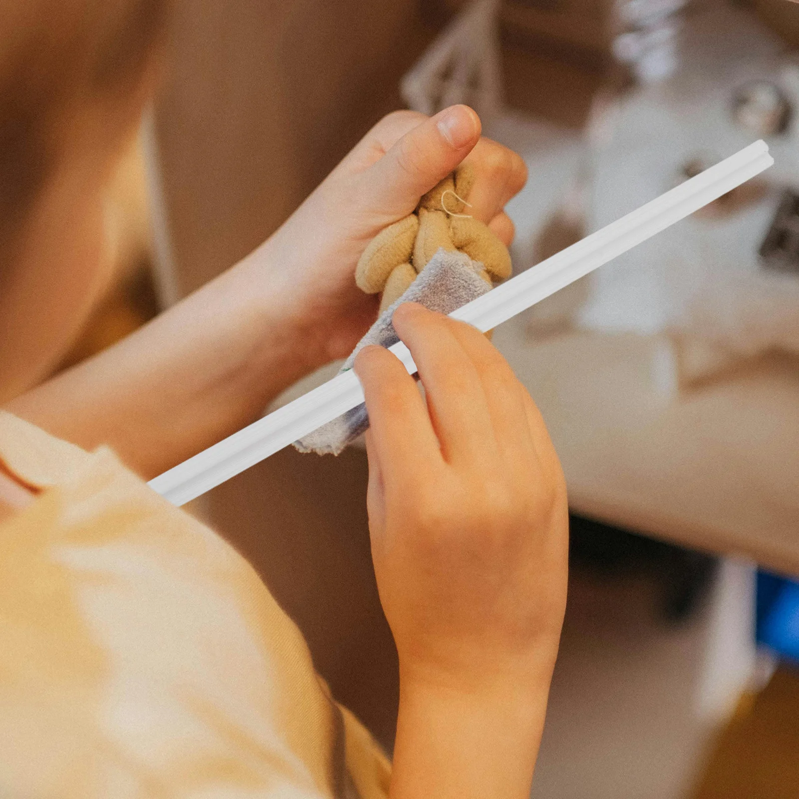 

8Pcs Dollhouse Skirting Board Miniature Decorative Molding Trim DIY Craft Accessories Micro Landscape Decoration Mini House