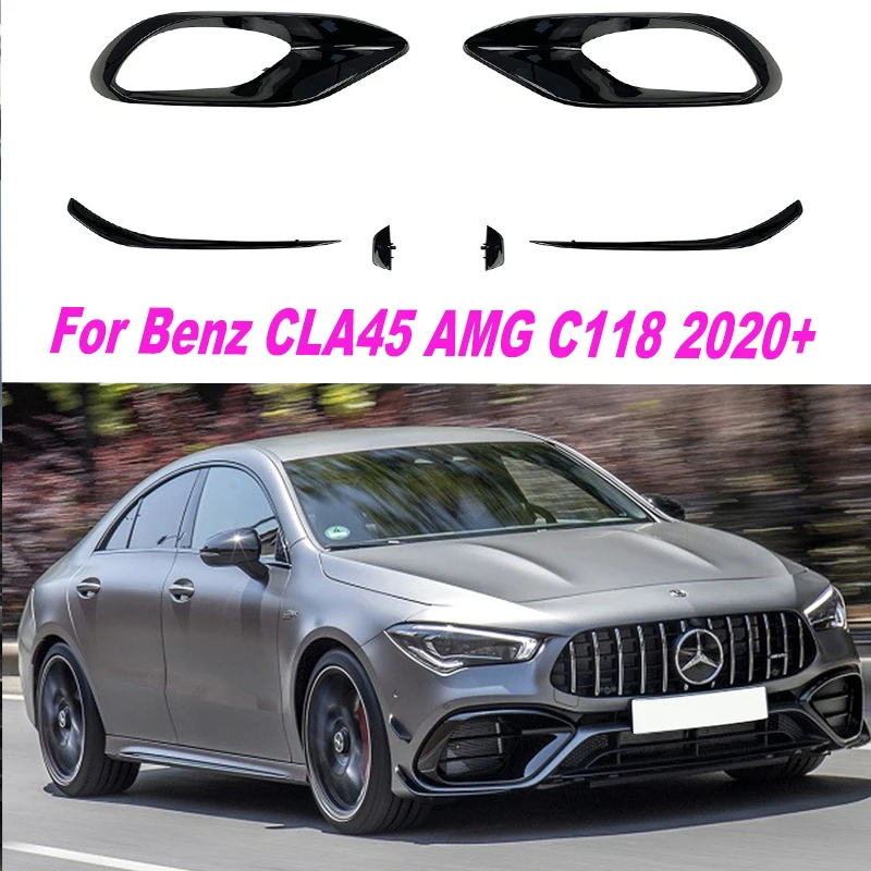 applicable-a-mercedes-benz-cla45-amg-c118-2020-couteau-a-air-avant-sortie-d'air-kit-de-force-d'air-modification-du-couteau-a-air