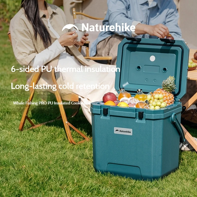 Naturehike 17L 24L Outdoor Camping Refrigerator 36L with Trolley Wheels Portable Picnic Travel Car Ice Cooler Box PU Food Grade view 6