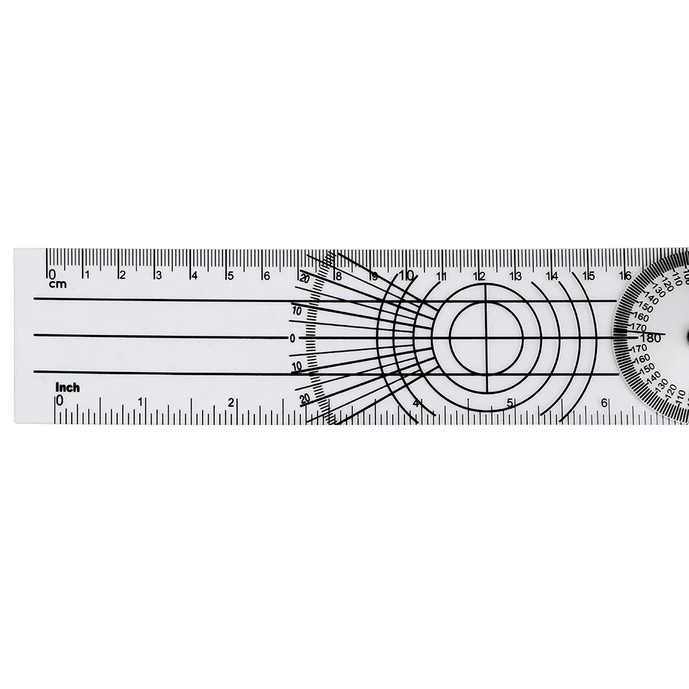 Measuring Tool 360 Degree Rotation Professional Angle Medical Spinal Ruler Goniometer Protractors