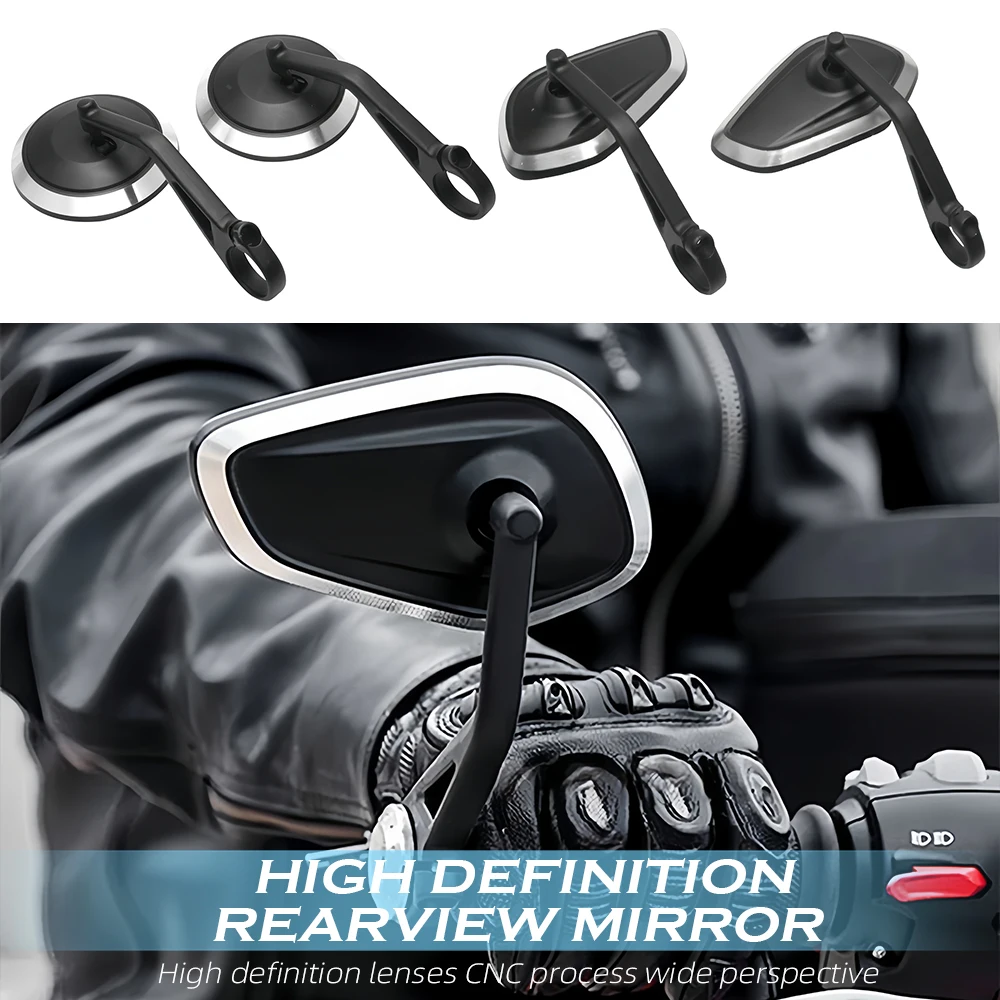 Motorcycle Handlebar Rearview Bar End Mirror For Rocket 3 Street Triple S 765 765RS 765R Trident 660 Speed Triple 1200RS 1200RR