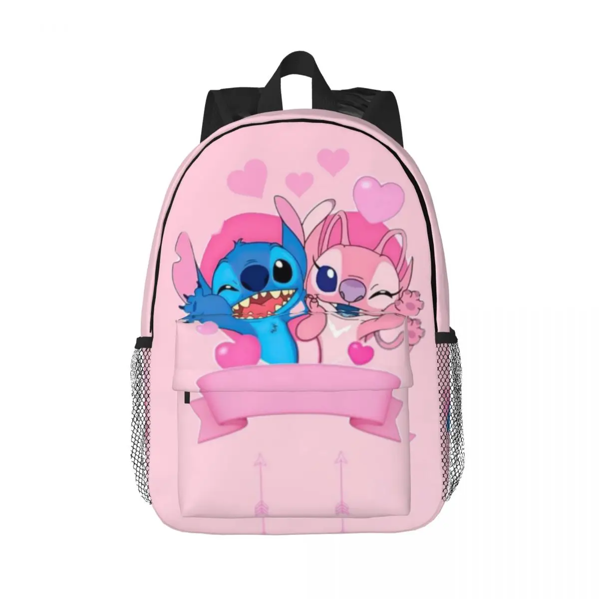 Stitch Printed Lightweight Casual Schoolbag For School, Outdoor, Shopping, Office 15inch