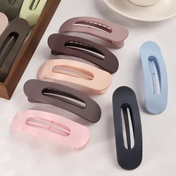 15pcs oval matte texture large hair clip simple bangs clip duckbill clip hairpin hair card women's hair accessories