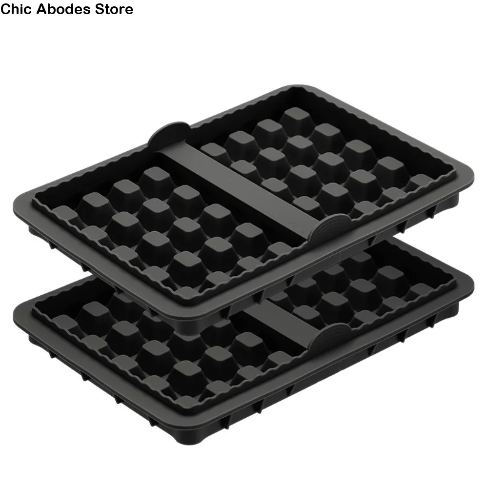 

2 Piece Silicone Air Fryer Waffle Mold Heat-resistant Non-stick Baking Mold Square/Rectangular Waffle Maker Pastry