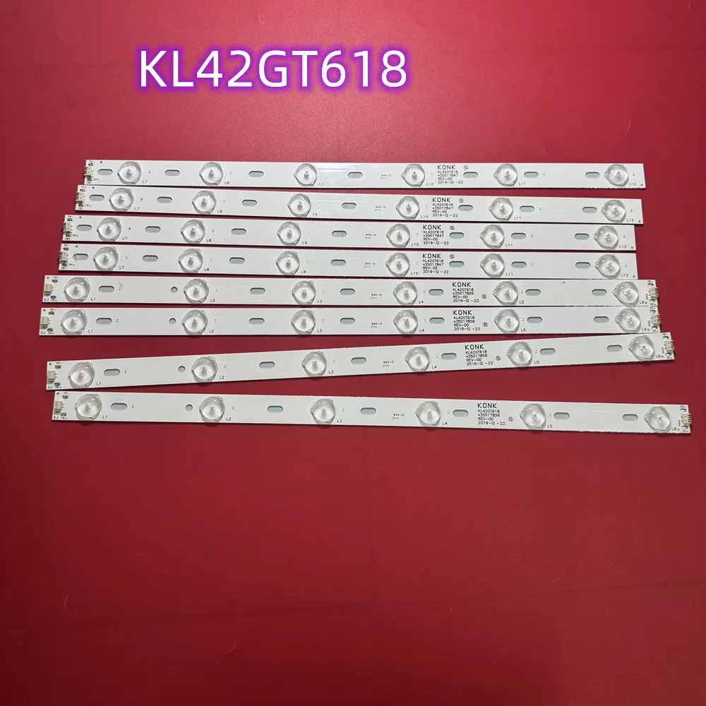 

100% Новинка, 8 шт./компл., светодиодная лента для подсветки, 6 ламп для телевизора Ko nka 42 дюйма KL42GT618 35017849 35017855 35017848