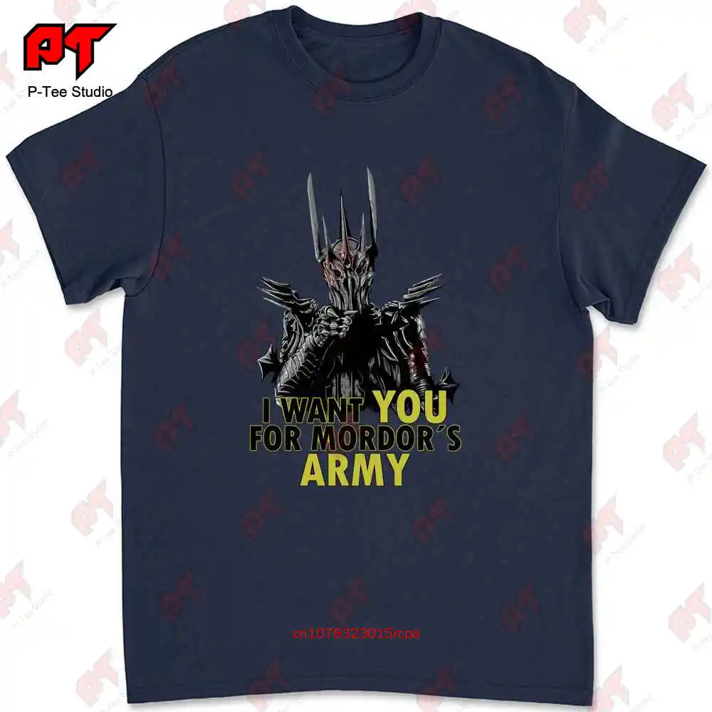 R1 Mordor'S Army Sauron Ring Dark Lord Uncle Sam Parody Movie T-shirt YBHH