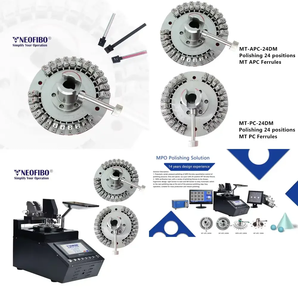 Neofibo MPO MT APC Ferrules Domaille machine 24 Ferrules Fiber Polishing Jigs fiber optic polishing fixture