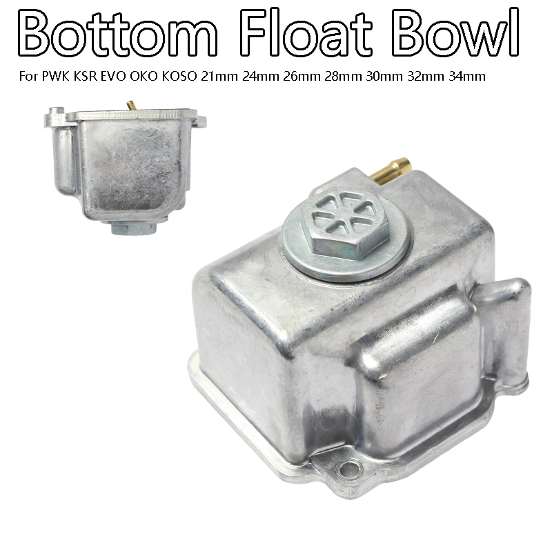 High Capacity Deep Carburetor Bottom Float Bowl For PWK KSR EVO OKO KOSO 21mm/24/26/28/30/32/34mm Increased Fuel Capacity
