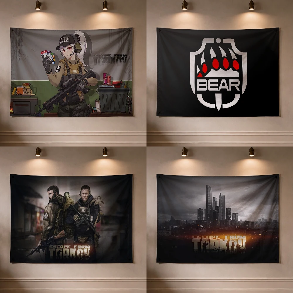 Game E-Escape from Tarkov Flag Decoration Outdoor Picnic Party Art Hanging Home Camping Party Banner
